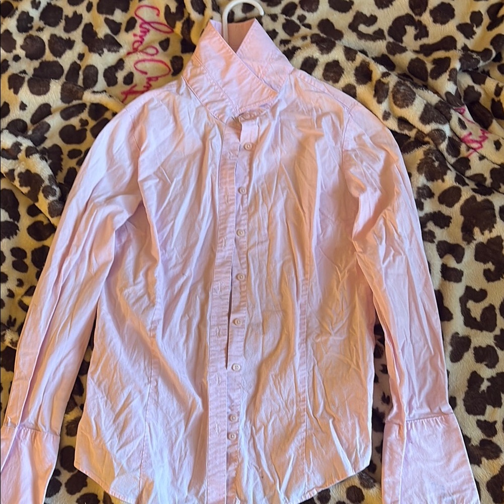 Women's Pink Button Down Shirt